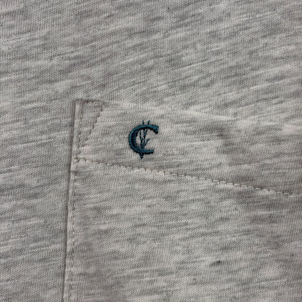 Criquet Players Polo Shirt Mens Large Heather Gray Pocket Golf Preppy Cotton - Picture 3 of 8